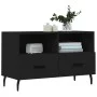 Mueble para TV madera contrachapada negro 80x36x50 cm de vidaXL, Muebles TV - Ref: Foro24-828989, Precio: 67,29 €, Descuento: %