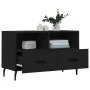 Mueble para TV madera contrachapada negro 80x36x50 cm de vidaXL, Muebles TV - Ref: Foro24-828989, Precio: 67,29 €, Descuento: %