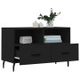 Schwarzer TV-Schrank aus Sperrholz, 80 x 36 x 50 cm von vidaXL, TV-Möbel - Ref: Foro24-828989, Preis: 68,20 €, Rabatt: %