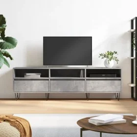 Mueble de TV madera contrachapada gris hormigón 150x30x44,5 cm de vidaXL, Muebles TV - Ref: Foro24-831280, Precio: 84,70 €, D...