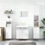Glossy white engineered wood bathroom cabinet 58x33x60 cm by vidaXL, bathroom vanities - Ref: Foro24-831574, Price: 49,02 €, ...