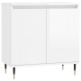 Glänzend weißer Badezimmerschrank aus Holzwerkstoff, 58 x 33 x 60 cm von vidaXL, Badezimmerwaschtische - Ref: Foro24-831574, ...