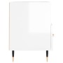 Glänzend weißer Sperrholz-TV-Schrank 80x36x50 cm von vidaXL, TV-Möbel - Ref: Foro24-828950, Preis: 47,84 €, Rabatt: %