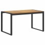 Conjunto de Comedor de Jardín 5 pcs Negro y marrón