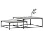 Stackable coffee tables 2 pieces Sonoma gray engineered wood by vidaXL, Coffee table - Ref: Foro24-832821, Price: 80,19 €, Di...