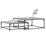 Stackable coffee tables 2 pieces Sonoma gray engineered wood by vidaXL, Coffee table - Ref: Foro24-832821, Price: 76,31 €, Di...