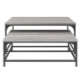 Stapelbare Couchtische 2 Stück Sonoma graues Holzwerkstoff von vidaXL, Couchtisch - Ref: Foro24-832821, Preis: 80,19 €, Rabat...