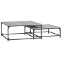 Stackable coffee tables 2 pieces Sonoma gray engineered wood by vidaXL, Coffee table - Ref: Foro24-832821, Price: 76,31 €, Di...