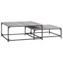 Stapelbare Couchtische 2 Stück Sonoma graues Holzwerkstoff von vidaXL, Couchtisch - Ref: Foro24-832821, Preis: 80,19 €, Rabat...