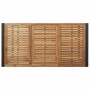 Conjunto de Comedor de Jardín 7 pcs Negro y marrón