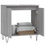 Sonoma gray engineered wood bathroom cabinet 58x33x60 cm by vidaXL, bathroom vanities - Ref: Foro24-831586, Price: 42,14 €, D...