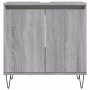 Sonoma grauer Badezimmerschrank aus Holzwerkstoff, 58 x 33 x 60 cm von vidaXL, Badezimmerwaschtische - Ref: Foro24-831586, Pr...