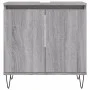 Sonoma gray engineered wood bathroom cabinet 58x33x60 cm by vidaXL, bathroom vanities - Ref: Foro24-831586, Price: 42,14 €, D...
