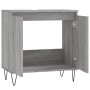Sonoma grauer Badezimmerschrank aus Holzwerkstoff, 58 x 33 x 60 cm von vidaXL, Badezimmerwaschtische - Ref: Foro24-831586, Pr...