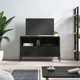 TV stand made of black plywood, 80x36x50 cm by vidaXL, TV Furniture - Ref: Foro24-828981, Price: 70,36 €, Discount: %