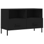 Mueble para TV madera contrachapada negro 80x36x50 cm de vidaXL, Muebles TV - Ref: Foro24-828981, Precio: 71,16 €, Descuento: %