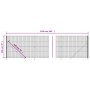 Cerca de alambre con brida gris antracita 2,2x25 m