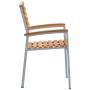 Silla de Jardín 8 pcs Marrón 56 x 57 x 87cm