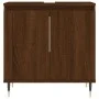 Armario de baño madera de ingeniería marrón roble 58x33x60 cm de vidaXL, Tocadores de baño - Ref: Foro24-831579, Precio: 42,5...