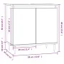 Armario de baño madera de ingeniería marrón roble 58x33x60 cm de vidaXL, Tocadores de baño - Ref: Foro24-831579, Precio: 42,5...