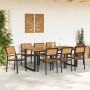 Silla de Jardín 8 pcs Marrón 56 x 57 x 87cm