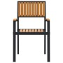 Silla de Jardín 8 pcs Marrón 56 x 57 x 87cm