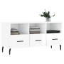 Sperrholz TV-Möbel glänzend weiß 102x36x50 cm von vidaXL, TV-Möbel - Ref: Foro24-829054, Preis: 61,52 €, Rabatt: %