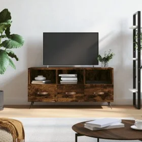 TV-Möbel aus geräucherter Eiche 102x36x50 cm von vidaXL, TV-Möbel - Ref: Foro24-829009, Preis: 76,99 €, Rabatt: %