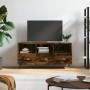 TV-Möbel aus geräucherter Eiche 102x36x50 cm von vidaXL, TV-Möbel - Ref: Foro24-829009, Preis: 77,95 €, Rabatt: %