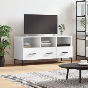 Hochglanzweißer TV-Schrank aus Sperrholz, 102 x 36 x 50 cm von vidaXL, TV-Möbel - Ref: Foro24-829038, Preis: 62,88 €, Rabatt: %