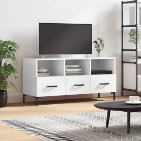 Hochglanzweißer TV-Schrank aus Sperrholz, 102 x 36 x 50 cm von vidaXL, TV-Möbel - Ref: Foro24-829038, Preis: 62,88 €, Rabatt: %