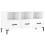 Mueble de TV madera contrachapada blanco brillo 102x36x50 cm de vidaXL, Muebles TV - Ref: Foro24-829038, Precio: 62,88 €, Des...