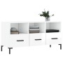 Hochglanzweißer TV-Schrank aus Sperrholz, 102 x 36 x 50 cm von vidaXL, TV-Möbel - Ref: Foro24-829038, Preis: 62,88 €, Rabatt: %