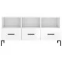 Mueble de TV madera contrachapada blanco brillo 102x36x50 cm de vidaXL, Muebles TV - Ref: Foro24-829038, Precio: 62,88 €, Des...