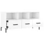 Mueble de TV madera contrachapada blanco brillo 102x36x50 cm de vidaXL, Muebles TV - Ref: Foro24-829038, Precio: 62,88 €, Des...