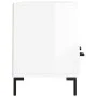 Mueble de TV madera contrachapada blanco brillo 102x36x50 cm de vidaXL, Muebles TV - Ref: Foro24-829038, Precio: 62,88 €, Des...