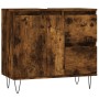 Badezimmerschrank aus geräuchertem Eichensperrholz, 65 x 33 x 60 cm von vidaXL, Badezimmerwaschtische - Ref: Foro24-831609, P...