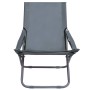 Klappbare Strandkörbe 2 Einheiten aus grauem Stoff von vidaXL, Gartenstühle - Ref: Foro24-47905, Preis: 101,31 €, Rabatt: %