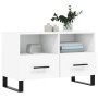 Weißer TV-Schrank aus Sperrholz, 80 x 36 x 50 cm von vidaXL, TV-Möbel - Ref: Foro24-828996, Preis: 70,22 €, Rabatt: %