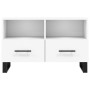 Weißer TV-Schrank aus Sperrholz, 80 x 36 x 50 cm von vidaXL, TV-Möbel - Ref: Foro24-828996, Preis: 70,22 €, Rabatt: %