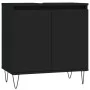 Black engineered wood bathroom cabinet 58x33x60 cm by vidaXL, bathroom vanities - Ref: Foro24-831581, Price: 50,46 €, Discoun...