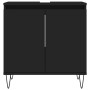 Schwarzer Badezimmerschrank aus Holzwerkstoff, 58 x 33 x 60 cm von vidaXL, Badezimmerwaschtische - Ref: Foro24-831581, Preis:...