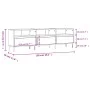 TV-Schrank aus grauem Sonoma-Sperrholz, 150 x 30 x 44,5 cm von vidaXL, TV-Möbel - Ref: Foro24-831298, Preis: 104,29 €, Rabatt: %