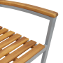 Conjunto de Comedor de Jardín 9 pcs Gris y marrón