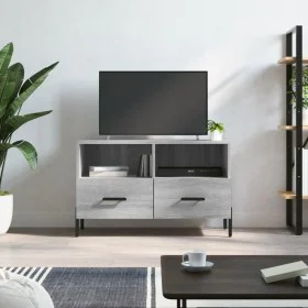 Sonoma grauer TV-Schrank aus Holzwerkstoff, 80 x 36 x 50 cm von vidaXL, TV-Möbel - Ref: Foro24-828986, Preis: 53,74 €, Rabatt: %