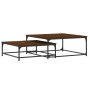 Stapelbare Couchtische, 2 Stück, Holzwerkstoff, braune Eiche von vidaXL, Couchtisch - Ref: Foro24-832822, Preis: 76,75 €, Rab...