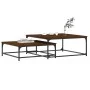 Stackable coffee tables 2 pieces engineered wood brown oak by vidaXL, Coffee table - Ref: Foro24-832822, Price: 75,77 €, Disc...