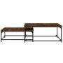 Stackable coffee tables 2 pieces engineered wood brown oak by vidaXL, Coffee table - Ref: Foro24-832822, Price: 75,77 €, Disc...