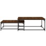 Stapelbare Couchtische, 2 Stück, Holzwerkstoff, braune Eiche von vidaXL, Couchtisch - Ref: Foro24-832822, Preis: 76,75 €, Rab...