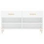 Weiße Schuhbank aus Holzwerkstoff, 102 x 35 x 55 cm von vidaXL, Schuhregale und Schuhorganisatoren - Ref: Foro24-829724, Prei...
